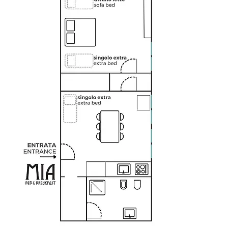 Casa Mia - No Reception Bed & Breakfast